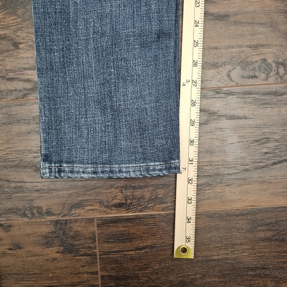 Wrangler Women 5x34 Jeans Straight Leg Blue Denim Western - Picture 6 of 7